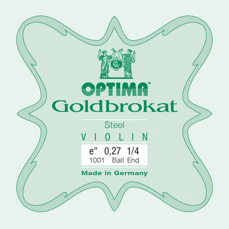 Optima Goldbrokat corda E per violino 1/4, 0,27 mm, pallino
