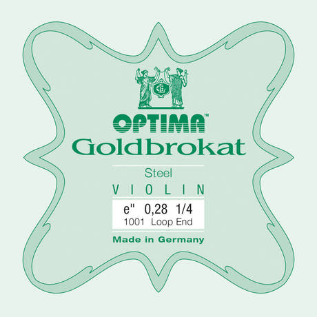 Corda E Optima Goldbrokat per violino 1/4, 0,28 mm, asola