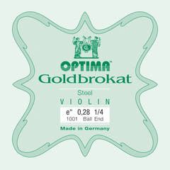 Optima Goldbrokat corda E per violini 1/4, 0,28 mm, pallina
