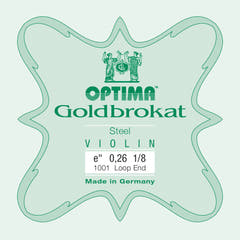 Optima Goldbrokat corda E per violino 1/8, 0,26 mm, asola
