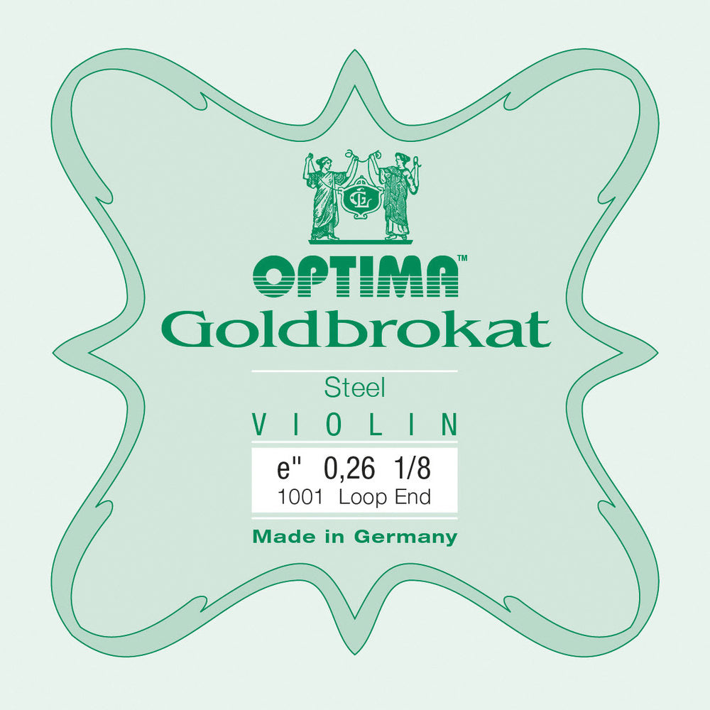 Optima Goldbrokat corda E per violino 1/8, 0,26 mm, asola