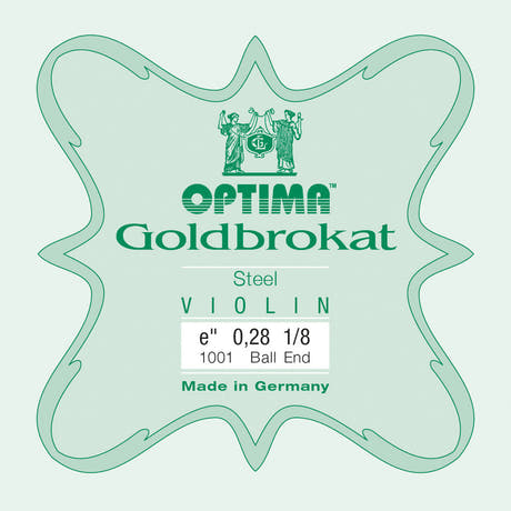 Optima Goldbrokat corda Mi per violino 1/8, 0,24 mm, pallina
