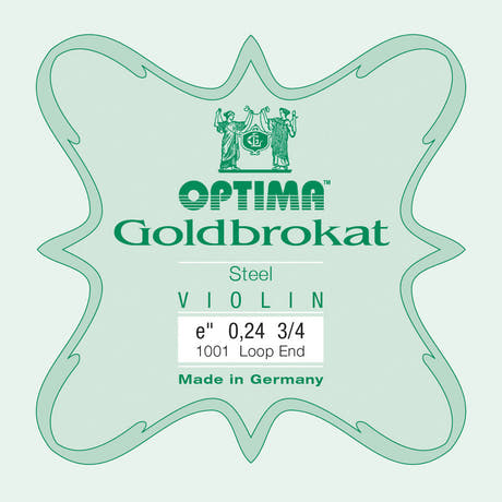 Optima Goldbrokat corda Mi per violini 3/4, 0,24 mm, ad asola