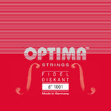 Corda D1 Optima 1001 per fidel soprano a 6 corde, acciaio argentato