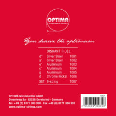 Corde Optima Fidel in acciaio - set da 6 corde (1007)
