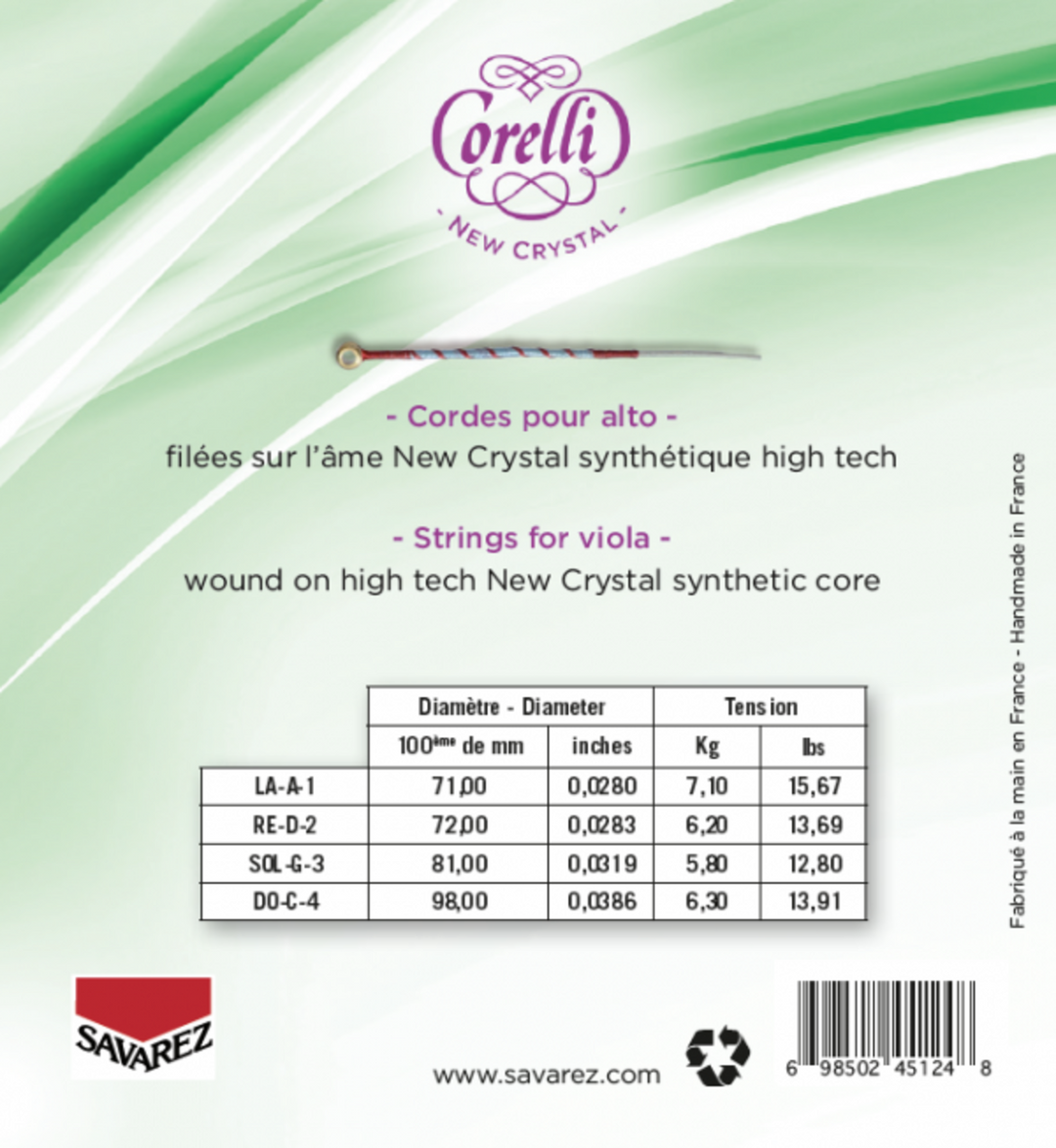 Corelli Strings Per viola New Crystal - Light (730L)