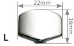 GEWA meccaniche singole die-cast, manopola grande in stile Schaller, 3+3