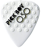 Pick Boy Ceramic Power plettri 0,50 mm, bianchi con rilievi, 12 pezzi