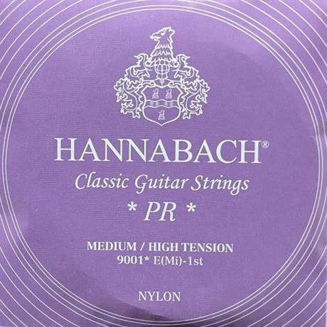 Hannabach 900 E1 corda acuta, chitarre classiche, tensione medium/high
