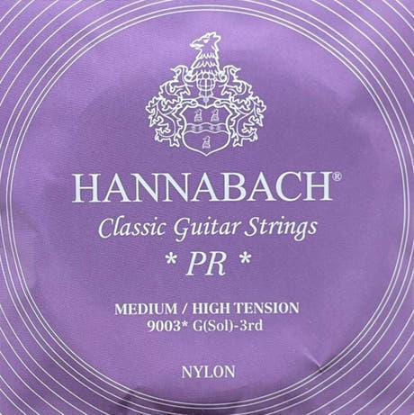 Hannabach 900 G3 corda acuta, chitarre classiche, tensione medium/high