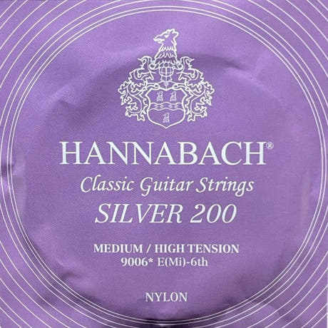 Hannabach 900 E6 corda per basso da chitarra classica, medium/high tension