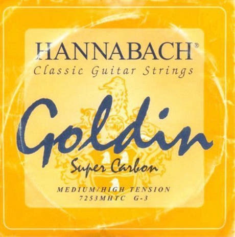 Hannabach 725 G3 corda acuta, chitarre classiche, medium/high tension