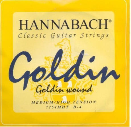 Corda per basso Hannabach 725 D4 per chitarra classica, medium/high tension