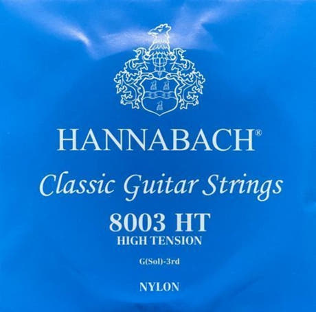 Hannabach 800 corda acuta G3 per chitarre classiche, High tension