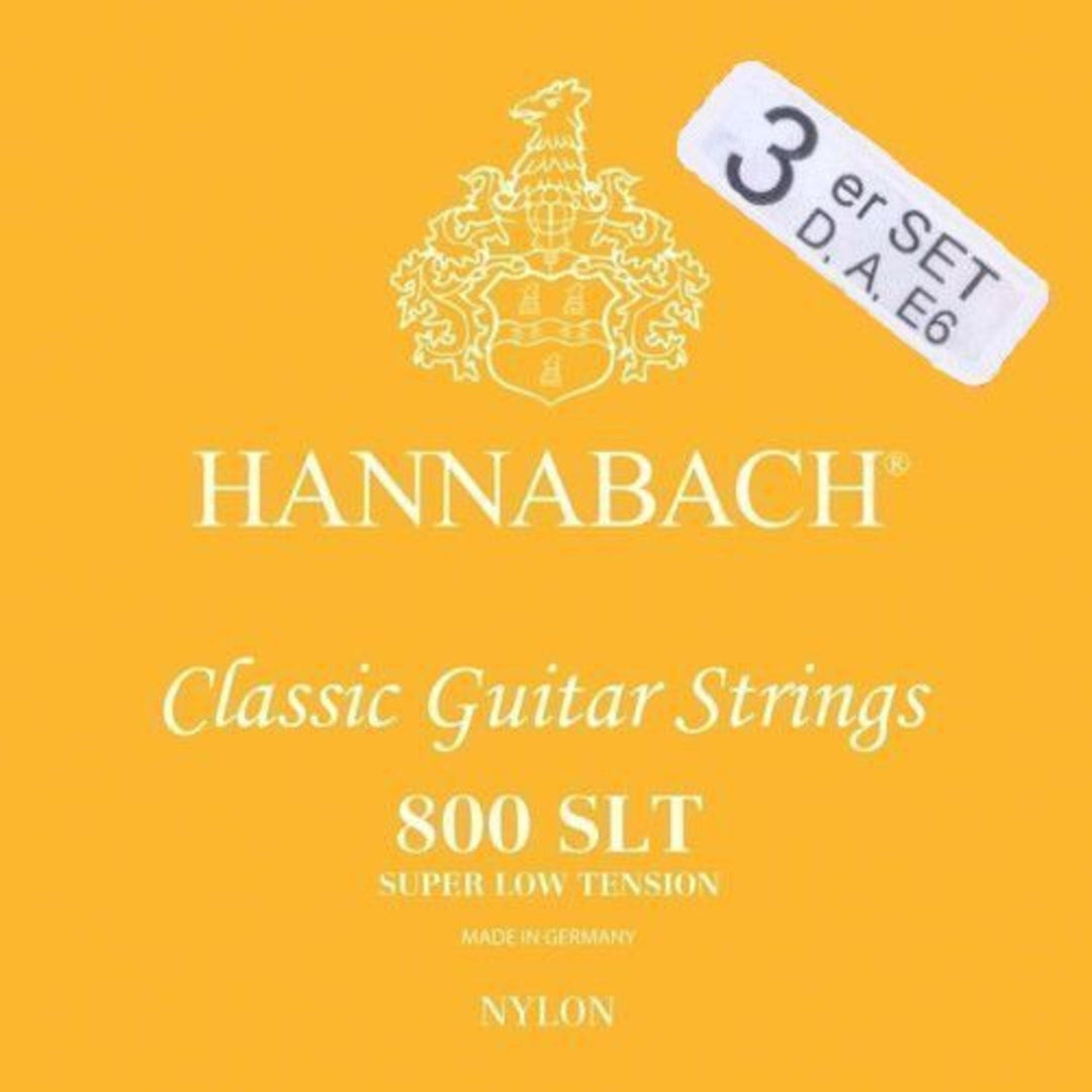 Corde Hannabach per chitarre classiche Serie 800 Super Low Tension Silver plated - Set di 3 corde basse (8007SLT)