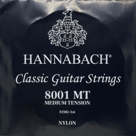 Hannabach 800 E1 corda acuta per chitarra classica, medium tension