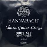 Hannabach 800 G3 corda acuta per chitarra classica, medium tension