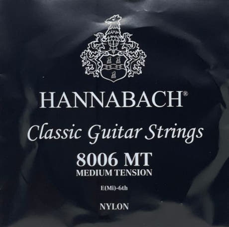 Hannabach 800 corda E6 per basso per chitarra classica, tensione medium