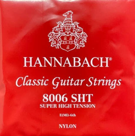 Hannabach 800 E6 corda per basso per chitarra classica, super high tension