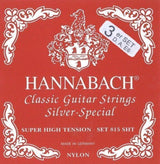 Hannabach Strings for classic guitar Serie 815 Super High Tension Silver special - 3er Bass super high (8157SHT)