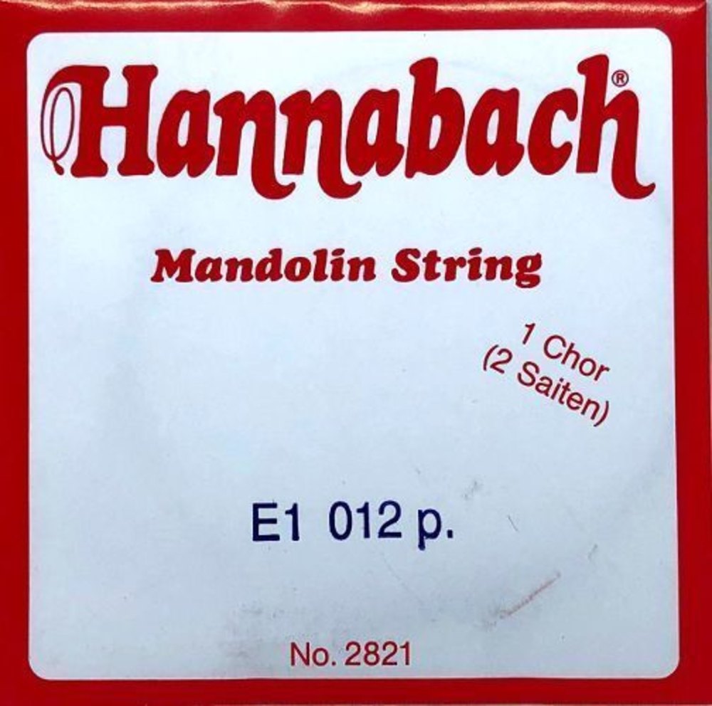 Hannabach 2821012 corda per mandolino E .012", coppia