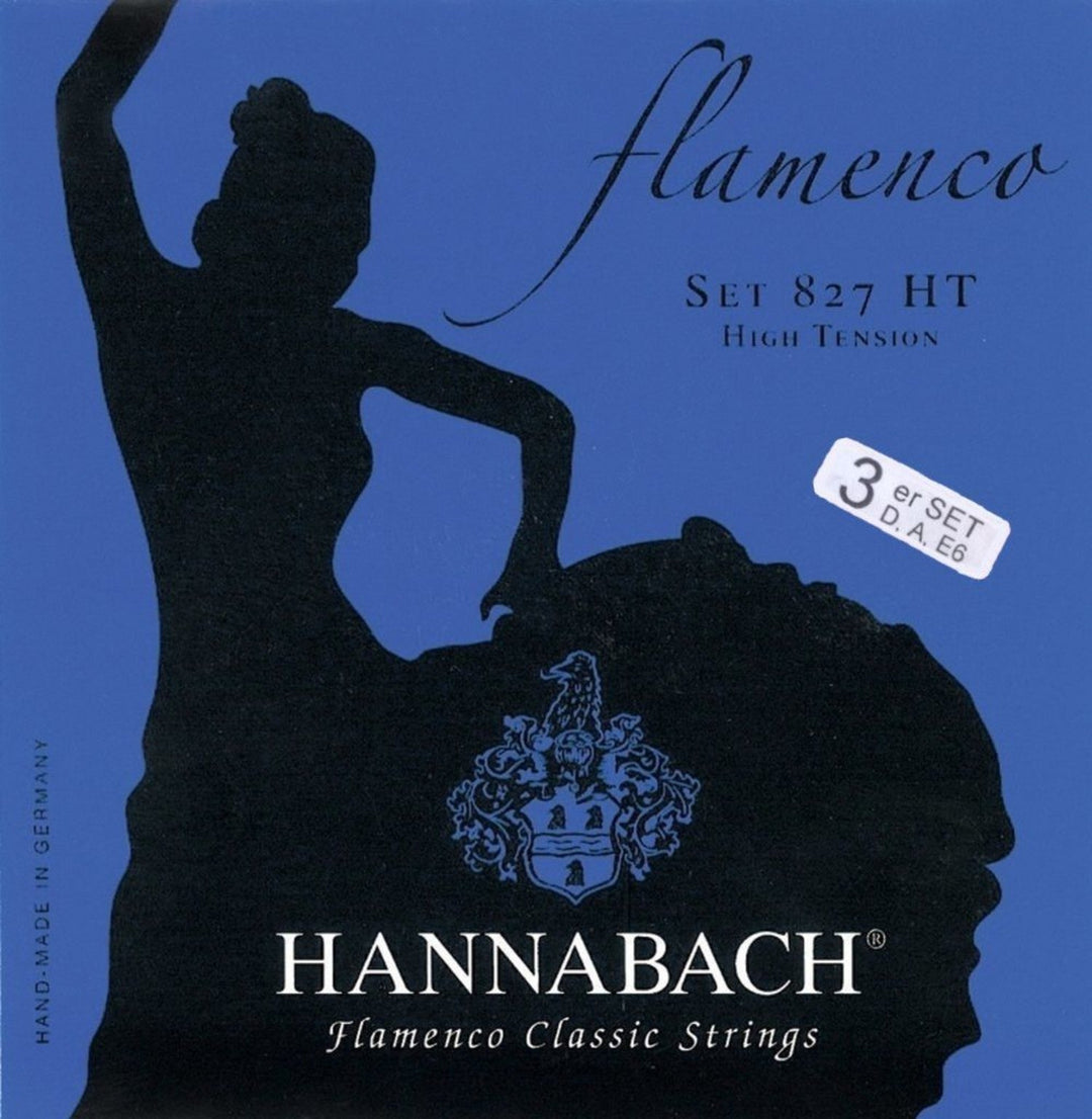 Hannabach Strings for classic chitarre Serie 827 High Tension Flamenco - Set of 3 Bass (8277HT)