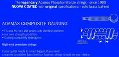 Adamas Corde per Chitarre acustiche Nuova phosphor bronze coated set (3) - set di 3 Ex-Light .010 (1717NU-3)