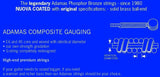 Adamas Strings for Acoustic Guitar Nuova phosphor bronze coated set (3) - Set of 3 Ex-Light .010 (1717NU-3)