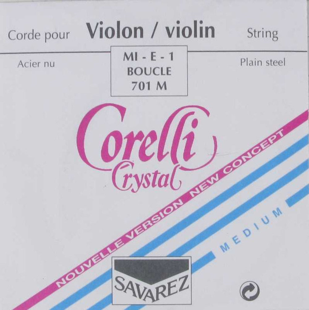 Corelli New Crystal 701M corda E per violino, ad anello, medium