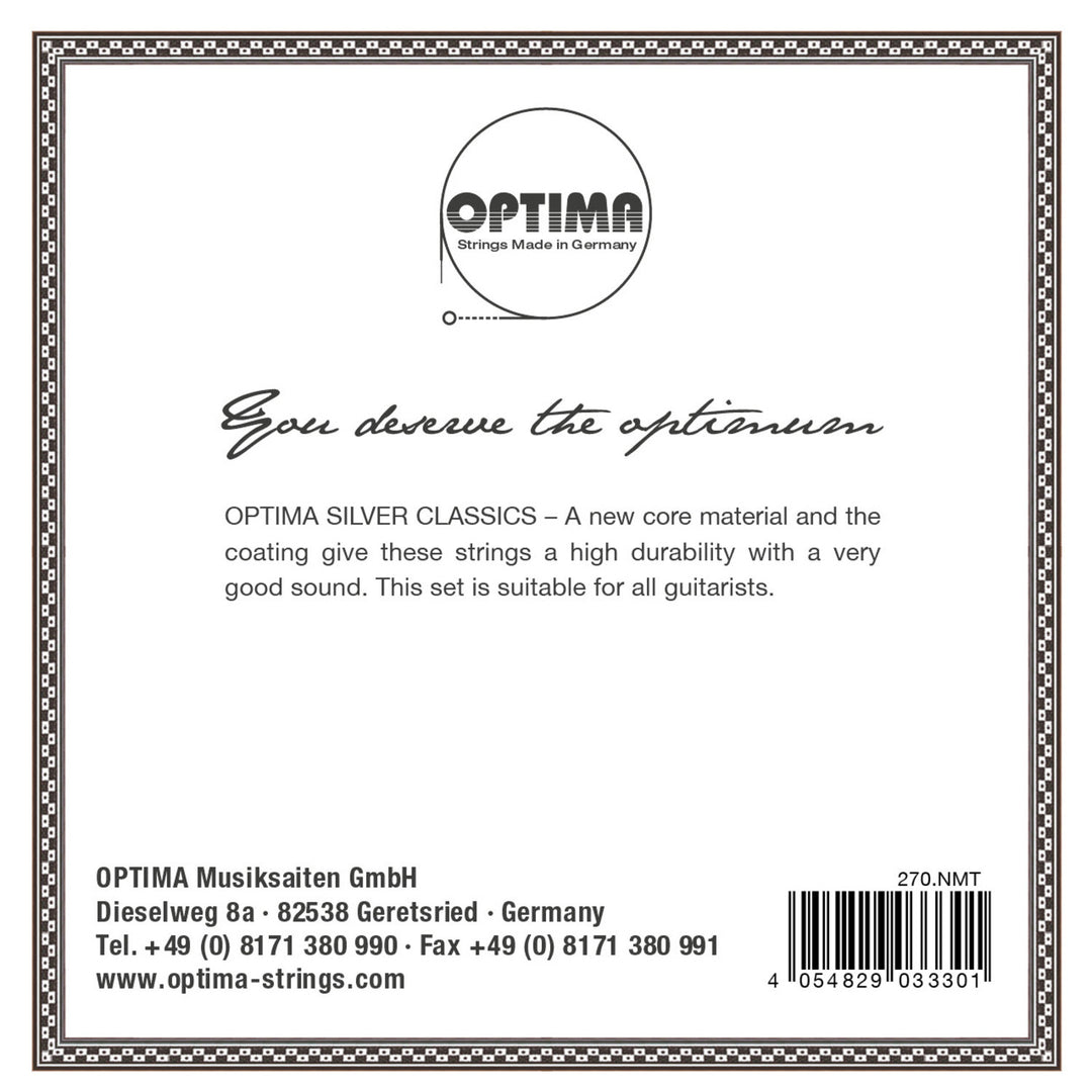 Optima Strings per chitarre classiche SILVER CLASSICS - Set 4/4 (270NMT)