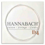 Hannabach 890 7/8 D4 basstreng til børneguitar, medium tension