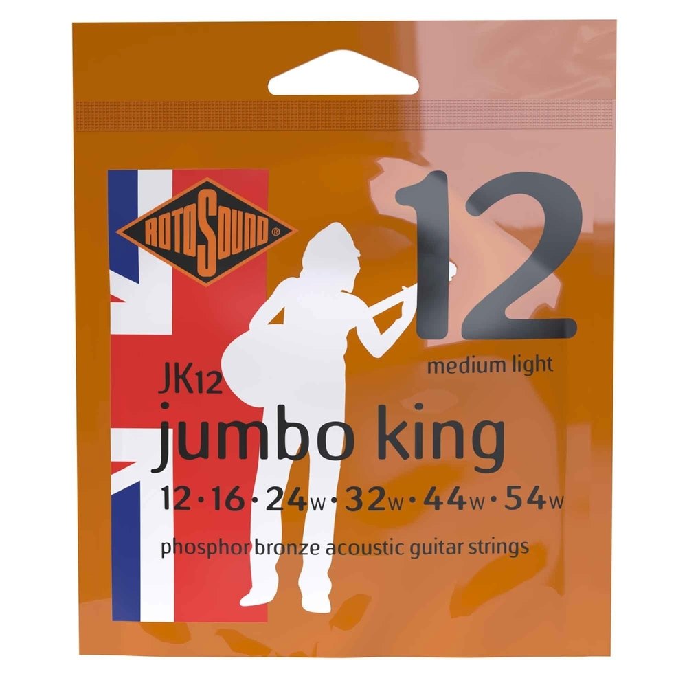 Rotosound Jumbo King JK12 corde per chitarra western 12-54