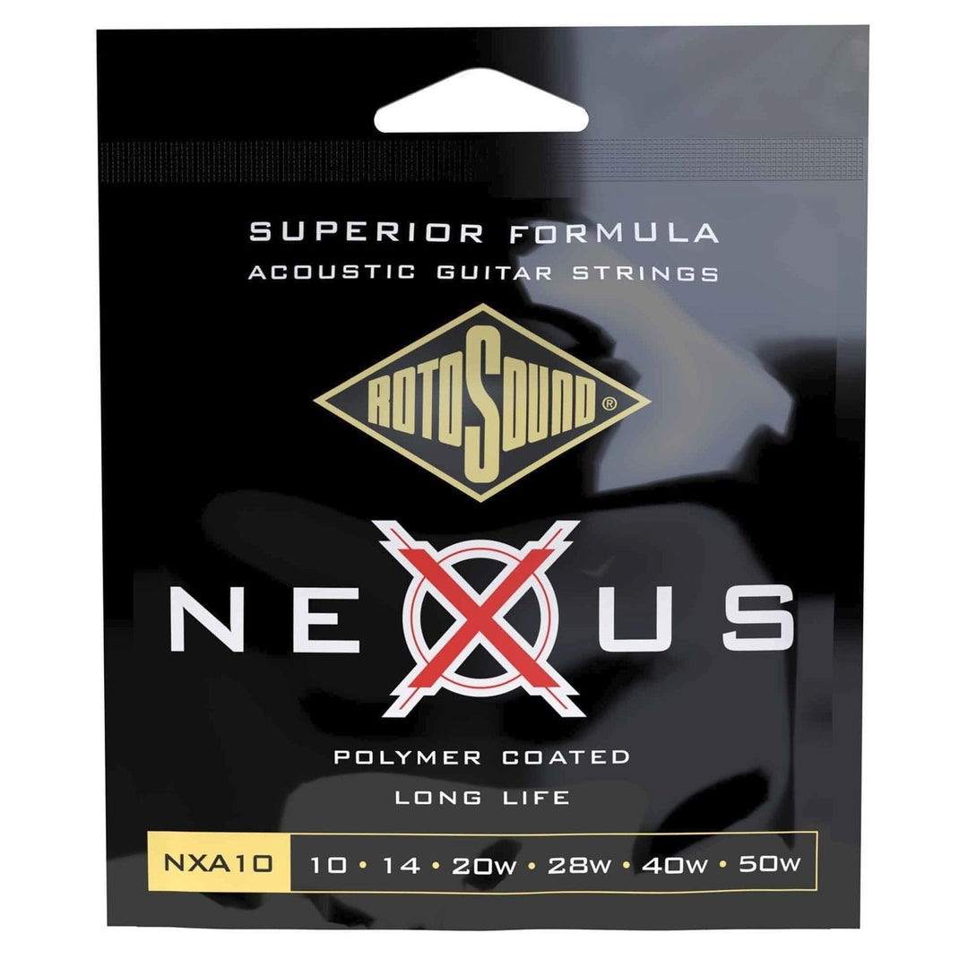 Corde Rotosound per Chitarre acustiche Nexus Coated - Set Extra Light 10-50 (NXA10)