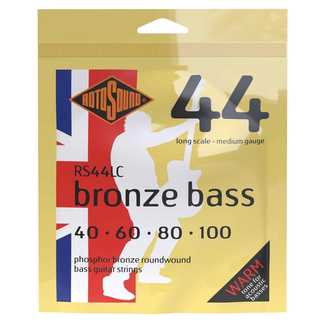 Rotosound Corde per basso acustico Bronze Bass 44 - Set 4 corde Medium 40-100 (RS44LC)