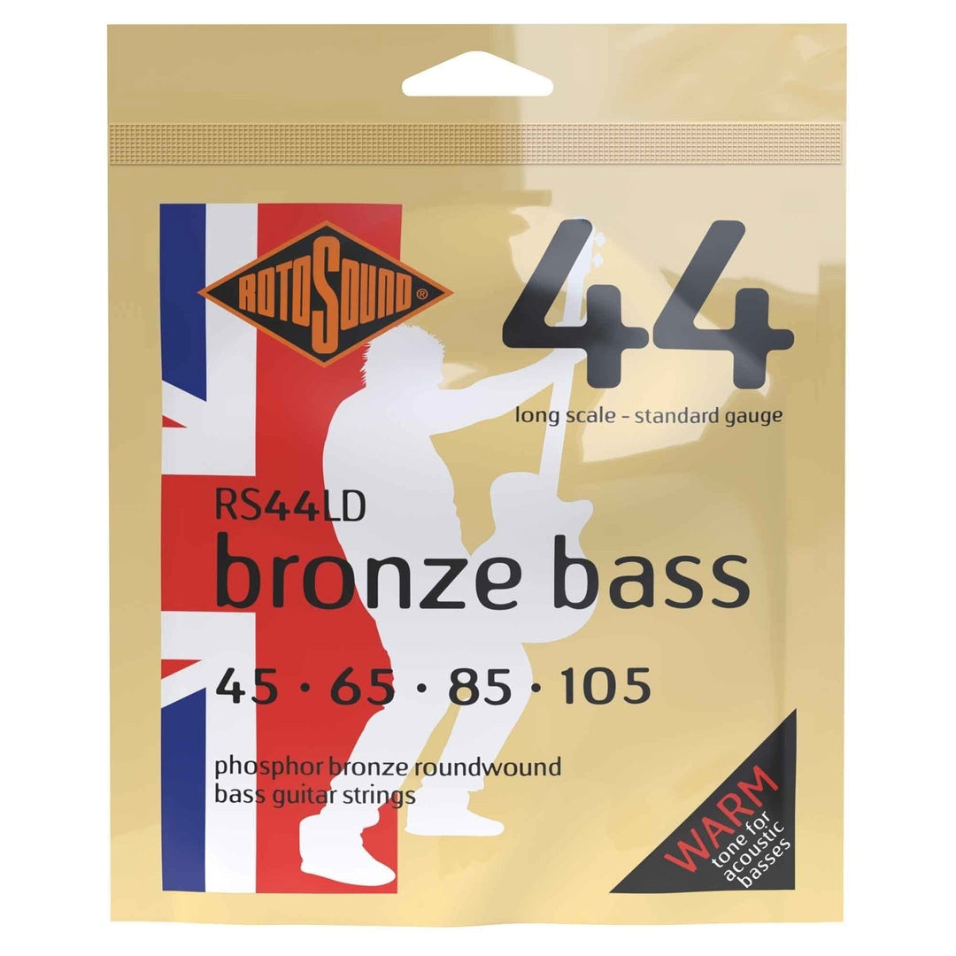 Rotosound Corde per basso acustico Bronze Bass 44 - set 4 corde Standard 45-105 (RS44LD)