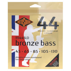 Rotosound Corde per basso acustico Bronze Bass 44 - Set 5 corde Standard 45-130 (RS445LD)