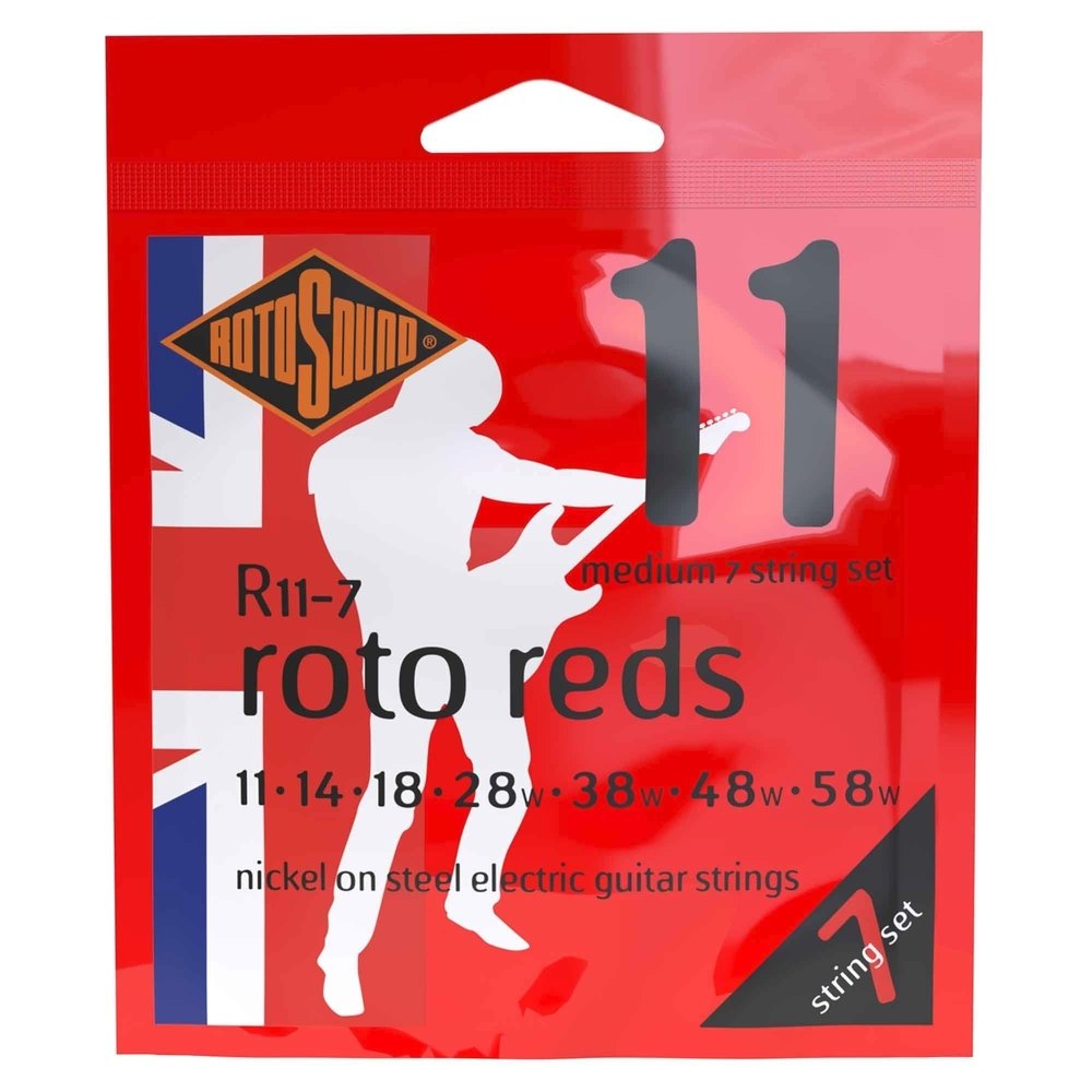 Rotosound Roto Reds R11-7 corde per chitarra elettrica a 7 corde 11-58