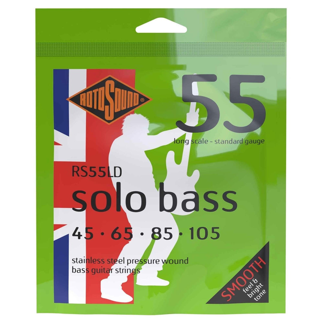 Rotosound Corde per basso elettrico Solo Bass 55 - Set 4 corde Standard 45-105 (RS55LD)