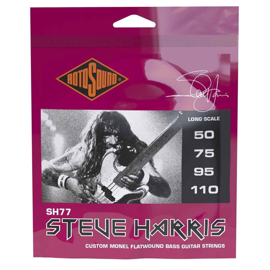 Rotosound corde Jazz Bass Jazz Bass 77 - STEVE HARRIS set a 4 corde Flatwound Heavy 50-110 (SH77)