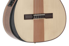 Manuel Rodriguez Elettroacustica Café Cortado Cutaway - Noce fiammato (satinato)