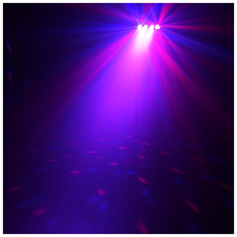 LIGHT4ME MAGIC BAR effetto discoteca con sfera a specchi LED PAR + stativo + telecomando