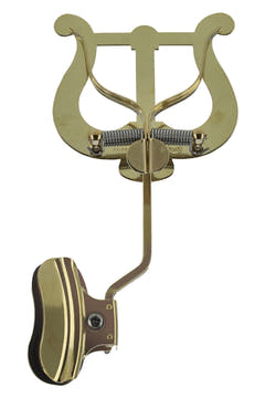 GEWA lira per trombone, grande, ottone, morsetto per la campana