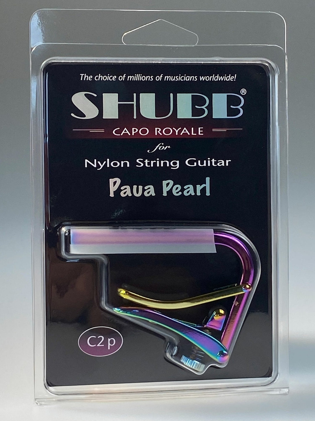 Shubb Capo Standard Capo - chitarra classica paua pearl (C2P)