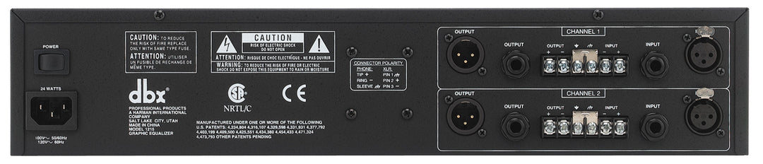 dbx 1215 2x 15 Bande Equalizzatore Grafico