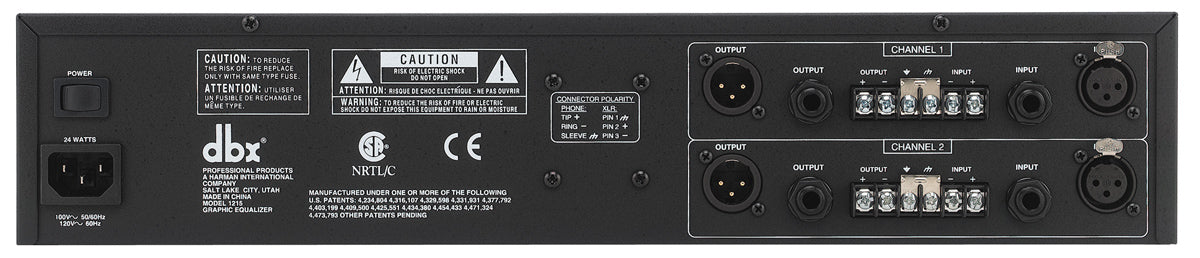 dbx 1215 2x 15 Bande Equalizzatore Grafico
