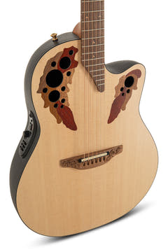 Ovation E-Acoustic Chitarre Pro Series Elite USA - Natural Satin (1768-4S-G)