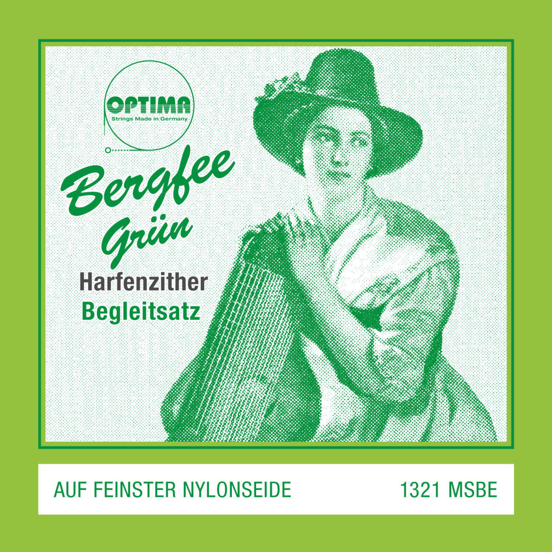 Optima Corde per cetra Harp/air resonance zither nylon verde 1321 - Set (1321.MSBE)