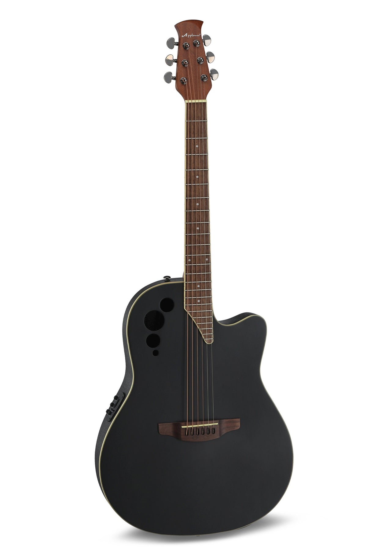 Applause E-Acoustic Guitar AE44II Mid Cutaway - Black Satin (AE44-5S)