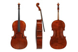 GEWA Europa Maestro violoncello 7/8, vernice ad alcool maroon