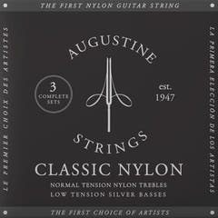 Augustine Corde per chitarra classica Classic Label - 3 x set Classic Black (normale/bassa)